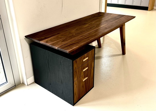 Solid walnut desk