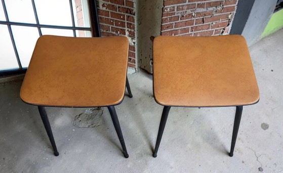 Par de taburetes – Metal, Vintage (photo 3 of 6)