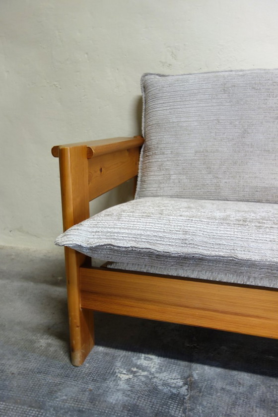 Image 1 of Brutalistisches Kiefernsofa, 60er/70er Jahre Berg-Stil