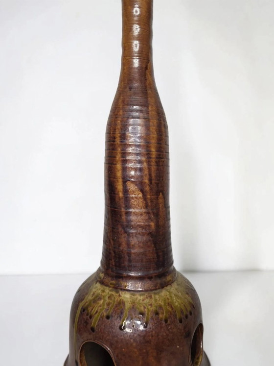 Steingutlampe aus Puisaye – Tischlampen, Porcelain (photo 4 of 9)