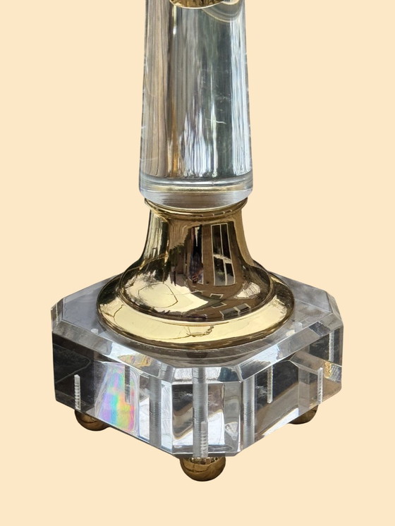 Image 1 of Tavolino da caffè Hollywood Regency | Italiano, dorato e a specchio | ca. 1975)