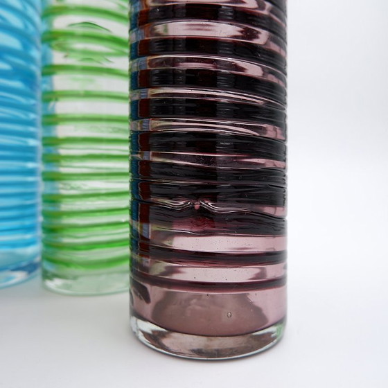 Image 1 of Set di quattro grandi vasi a spirale - Vetro di Murano
