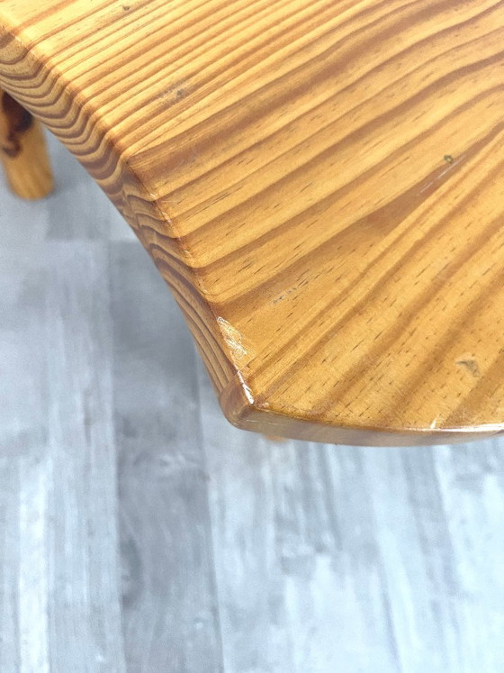 2x Zweedse bijzettafels, massief grenenhout, design uit de jaren 70 – Wood (photo 10 of 11)