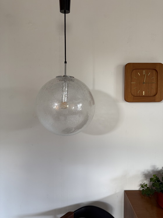 Image 1 of Suspension globe vintage XL, Glashütte Limburg '70