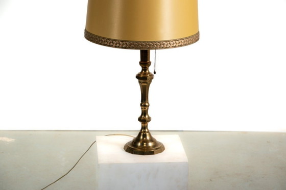Image 1 of Page 1 of 9 Mid century brass table lamp