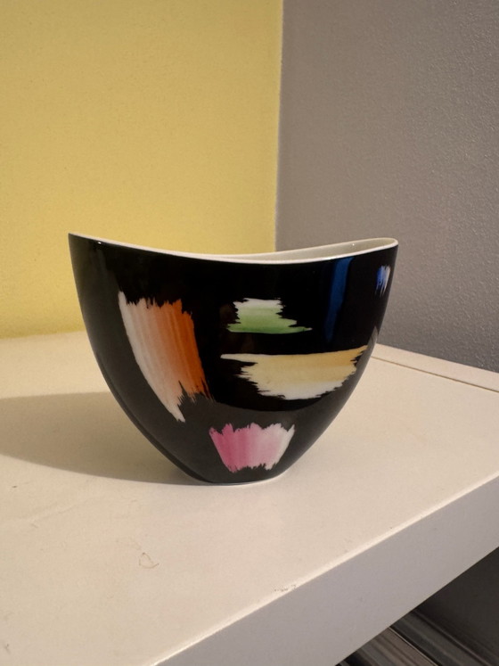 Heinrich Selb Bavaria Mid-Century Porcelain Bowl, 1950s/60s, Black (photo 6 of 6)