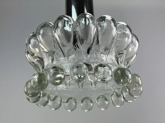 Image 1 of Lampada da soffitto anni '60 e '70, lampada a sospensione, bolla di vetro, design spaziale di metà secolo