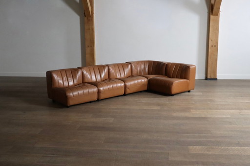 Arflex Novemila 9000 Sofa aus Leder von Tito Agnoli 1969