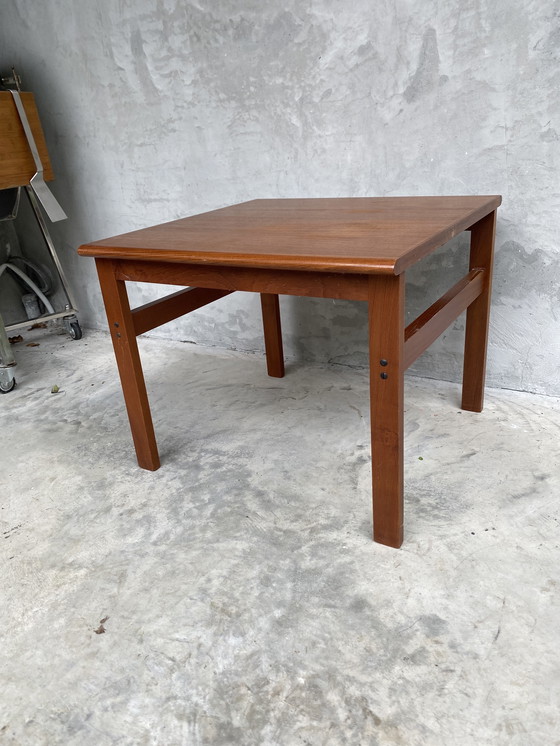 Image 1 of Mesa de centro de teca retro, mesa auxiliar, Niels Bach, danés