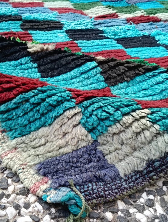 Image 1 of Hand-knotted Berber wool rug 255x140cm