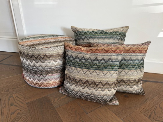 Missoni Pouf + 3 passende Kissen – Dekorative Objekte, Other (photo 7 of 7)