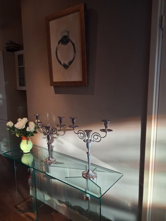 Image 1 of Hermosos candelabros plateados