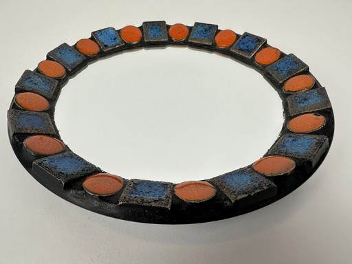 Miroir vintage en céramique