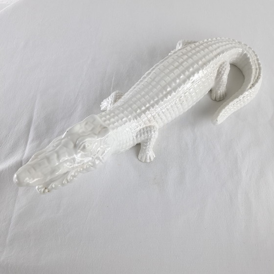 Image 1 of Statue de crocodile vintage