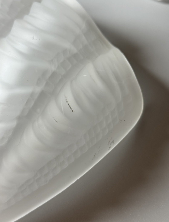 Image 1 of Pair of Vintage Frosted Glass Shell Wall Sconces – Brass Mounts – Art Deco Revival, ca. 1970s–1980s