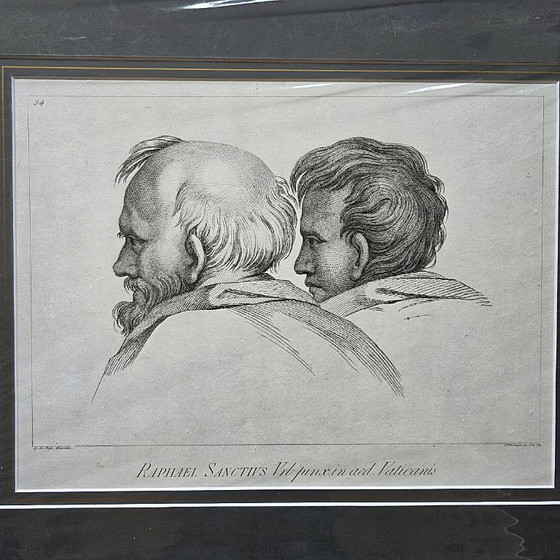 Image 1 of Antique Italian engraving after Raphael Sanzio, 18th century