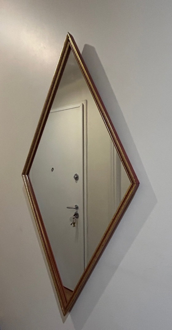 Image 1 of specchio vintage a forma di diamante