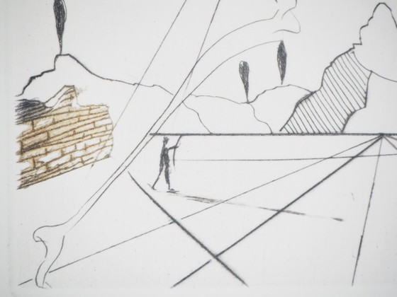 Salvador Dalí: Shakespeare: Enrico VI, incisione originale firmata – Stampe artistiche, Paper (photo 5 of 8)