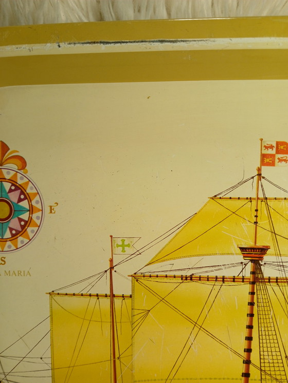 Image 1 of Vassoio di metallo con Santa María di Keith Cresswell