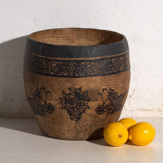 Antico contenitore cinese in cartapesta – Cina, circa 1900 – Oggetti decorativi, Rustic (photo 5 of 40)
