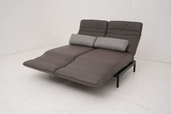 Image 1 of Canapé deux places Rolf Benz Plura 380 Relaxsofa en cuir marron