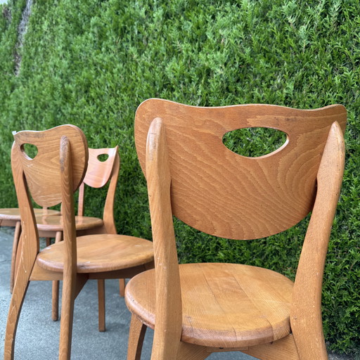 4 Mid - Century chairs
