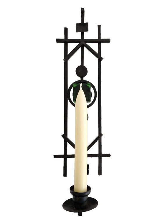 Image 1 of Applique Dantoft con vetro verde