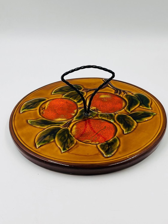 Image 1 of Plateau à Fromage décor fruit Vallauris