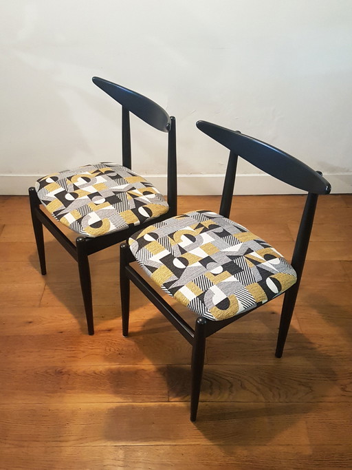 2 sedie vintage di design danese degli anni '50