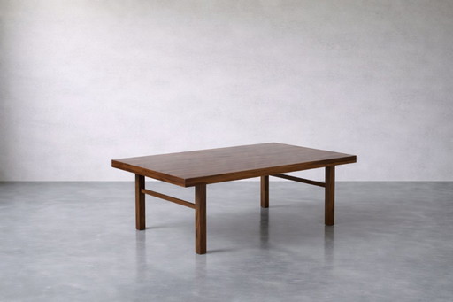 Table basse vintage en palissandre de style colonial danois moderne du milieu du siècle, années 1960