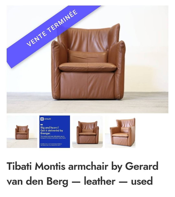 Sillón Montis Tibati - Diseño Gerard van den Berg – Sillones, Leather (photo 5 of 5)