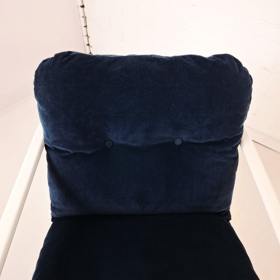 Fauteuil vintage Ikea Rörberg années 90, blanc, métal, bleu – Textile, Metal (photo 7 of 9)