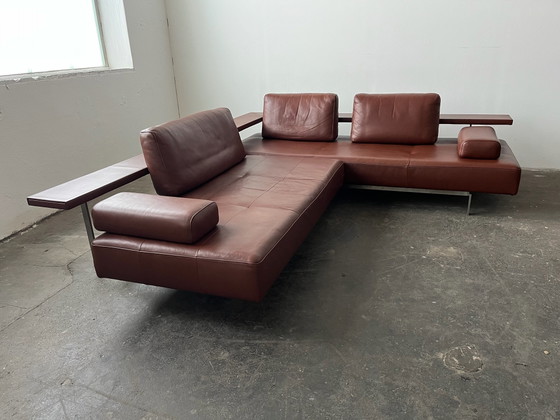 Come nuovo! Rolf Benz Dono Divano di design Divano in pelle cognac, Divani angolari, Marrone (foto 6 di 6)