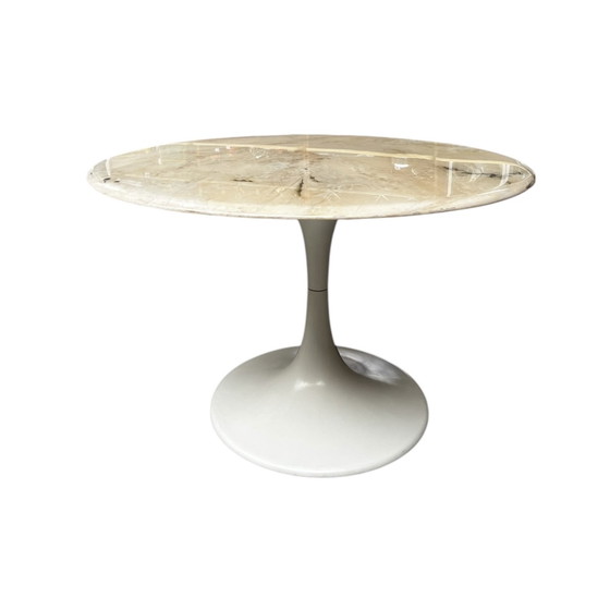 Image 1 of Tavolo anni '70 con piano in marmo