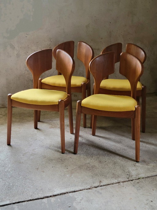 Set of 4 Schou Andersen Dining chairs in teak, Denmark 1960
