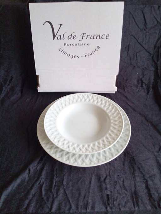 Juego de platos Val de France Louisiana Porcelana de Limoges