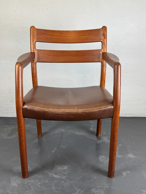 Teakhouten fauteuil van Erik Kirkegaard voor Glustrup 1960