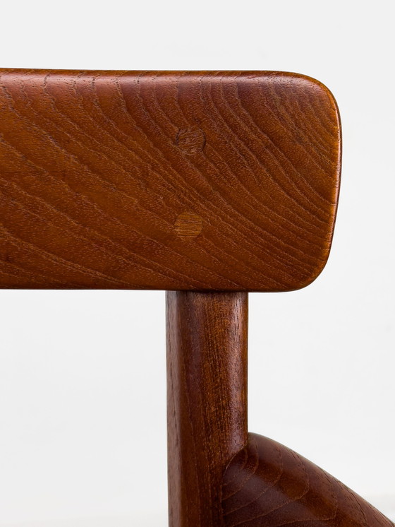 Image 1 of Rungstedlund fauteuil in teak en leer van Ole Wanscher voor P. Jeppesen, 1960S