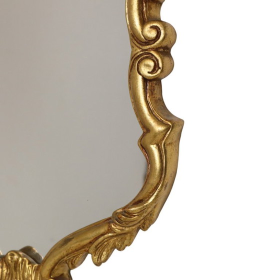 Klassieke Gouden Kuifspiegel Frankrijk Barok Stijl 74cm – Glass (photo 8 of 18)