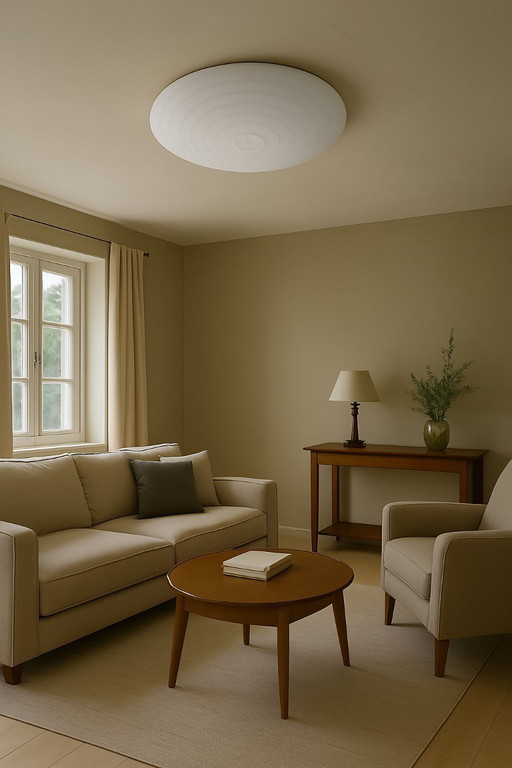 Vintage Italian Murano Glass Plafoniera Ceiling Light Large