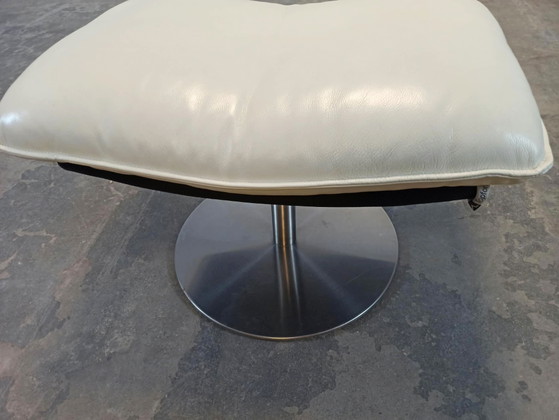 Topform leather ottoman footstool – Metal (photo 15 of 15)