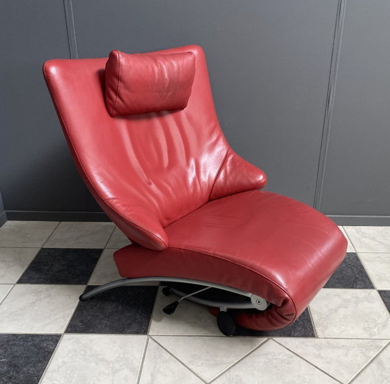 Image 1 of Fauteuil relax pliable rouge de Stefan Heiliger modèle Solo 699 pour WK Wohnen