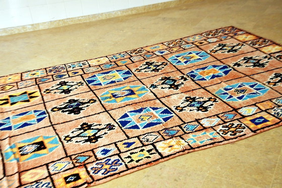 Image 1 of Vintage Boujaad Moroccan Rug – 300 x 185 cm – Faded Red & Blue