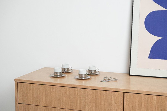 Image 1 of Set di tazzine da caffè espresso, design italiano, anni '80, made in Italy