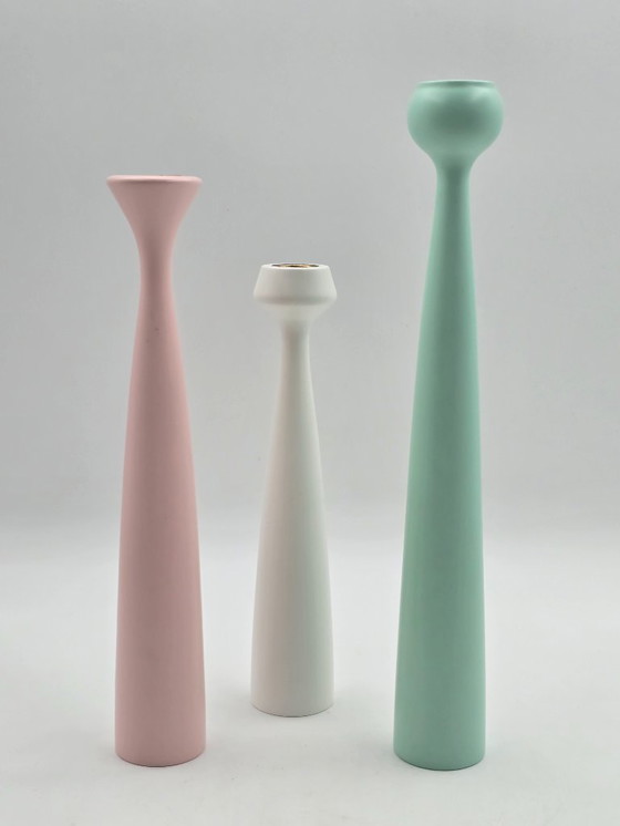 Image 1 of  Set of 3 candlesticks, Anders Nørgaard for Applicata