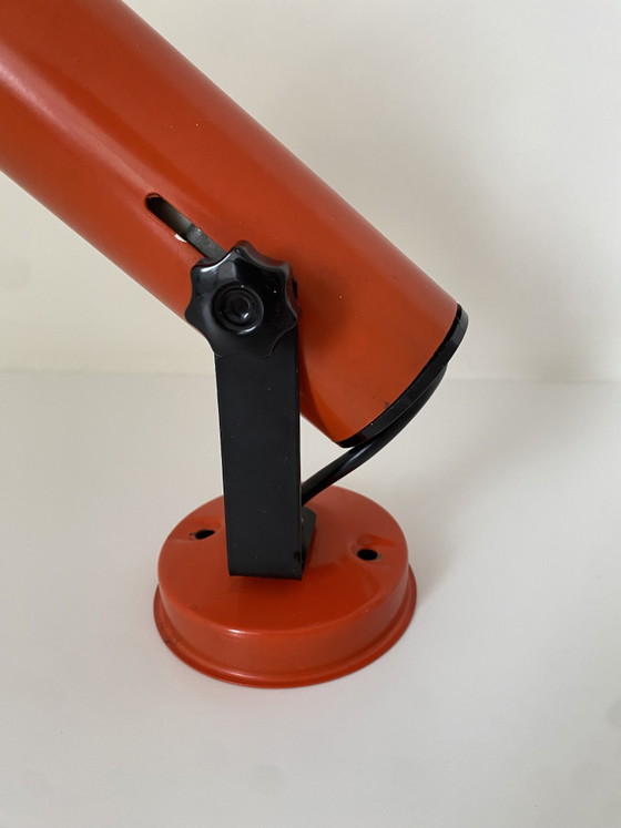 Image 1 of Vintage Space Age Plafondspot / Wandlamp Oranje - Jaren ‘70