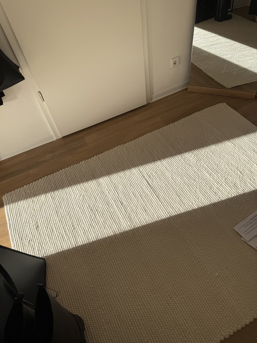 Classic Collection 100% Merino Wollteppich Weiß 140x200 cm