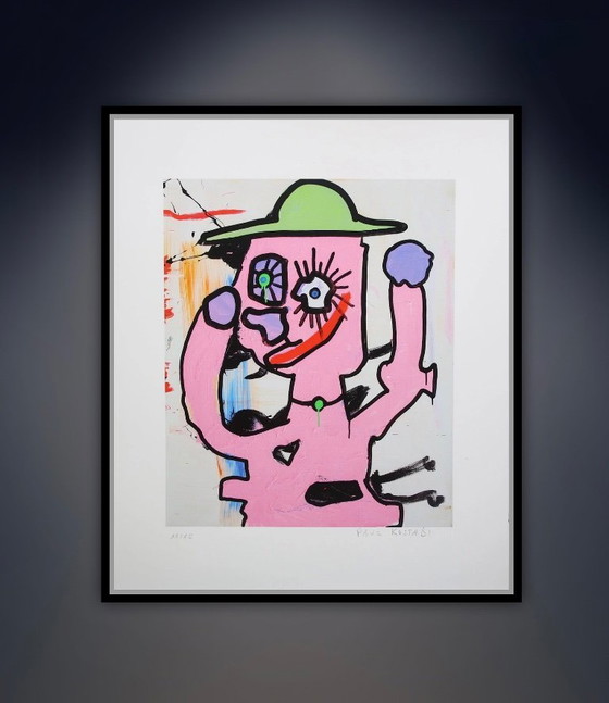 Image 1 of Paul Kostabi "Dulce rendición, 2016". Firmada y numerada a mano, aquí número 11/15.