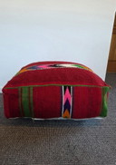 Pouf berbero Kelim vintage color neon