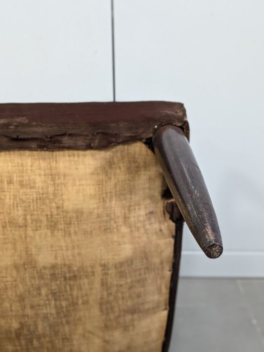 Image 1 of Paire de fauteuils, années 1940, bois, tissu